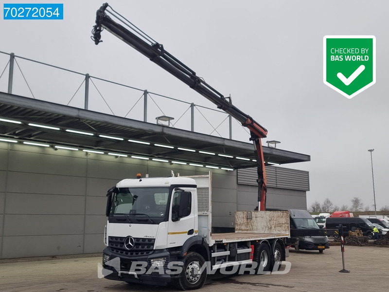 Mercedes-Benz Arocs 2536 6X2 Palfinger PK 16002 Crane Lenkasche Euro 6 - Madelveok/ Platvormveok, Kraanaga veoauto: pilt 1 Mercedes-Benz Arocs 2536 6X2 Palfinger PK 16002 Crane Lenkasche Euro 6 - Madelveok/ Platvormveok, Kraanaga veoauto: pilt 1