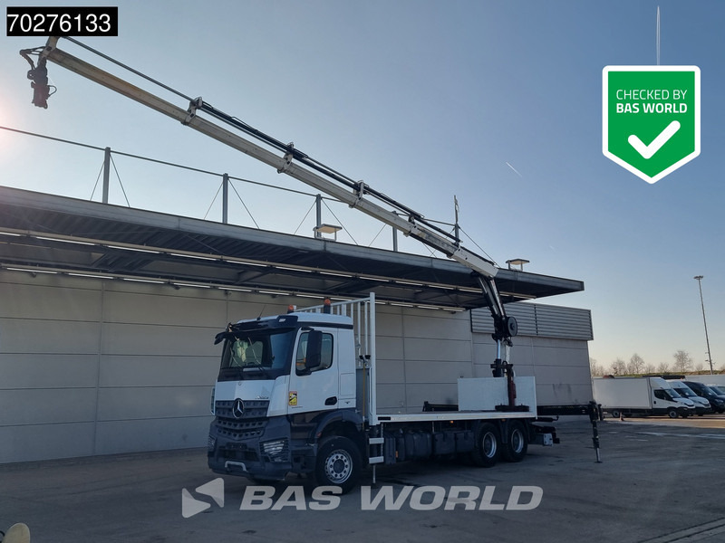 Mercedes-Benz Arocs 2636 6X4 HIAB X-HIDUO 188 ES-S Crane Kran Big axle Euro 6 - Madelveok/ Platvormveok, Kraanaga veoauto: pilt 1 Mercedes-Benz Arocs 2636 6X4 HIAB X-HIDUO 188 ES-S Crane Kran Big axle Euro 6 - Madelveok/ Platvormveok, Kraanaga veoauto: pilt 1