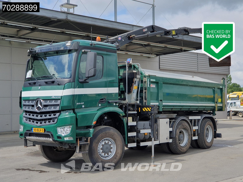 Mercedes-Benz Arocs 3342 Arocs 6X6 NL-Truck HMF 1643 Z-Crane Kran Steering Axle Big-Axle Euro 6 - Kallurauto, Kraanaga veoauto: pilt 1 Mercedes-Benz Arocs 3342 Arocs 6X6 NL-Truck HMF 1643 Z-Crane Kran Steering Axle Big-Axle Euro 6 - Kallurauto, Kraanaga veoauto: pilt 1