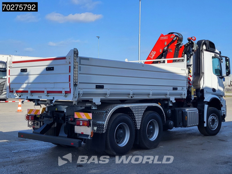 Uus Kallurauto, Kraanaga veoauto Mercedes-Benz Arocs 3348 6X4 Fasi F195A.2.24 Kran 3 sided tipper 9m3 Big-Axle Navi Euro 6: pilt 16