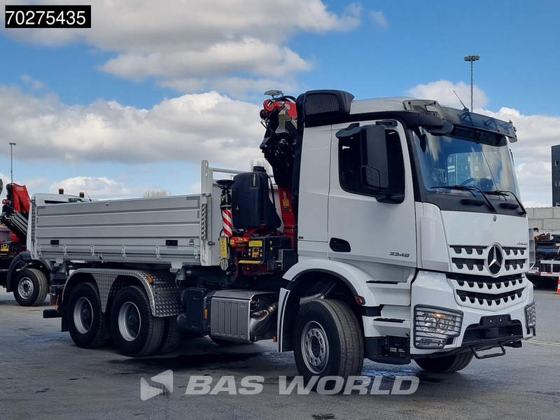 Mercedes-Benz Arocs 3348 6X4 Fassi F255A2.24 Kran Crane 9m3 3-Sided Tipper Big-Axle Euro 6 - Kallurauto, Kraanaga veoauto: pilt 3 Mercedes-Benz Arocs 3348 6X4 Fassi F255A2.24 Kran Crane 9m3 3-Sided Tipper Big-Axle Euro 6 - Kallurauto, Kraanaga veoauto: pilt 3