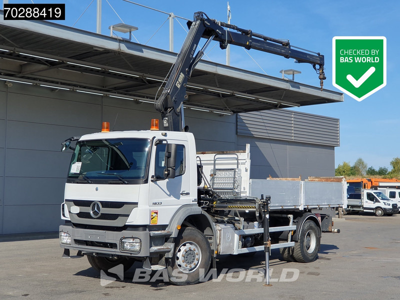 Mercedes-Benz Axor 1833 Axor 4X2 HIAB XS B-122 HIDUO Crane Kran Manual Steelsuspension Big-Axle Euro 5 - Kallurauto, Kraanaga veoauto: pilt 1 Mercedes-Benz Axor 1833 Axor 4X2 HIAB XS B-122 HIDUO Crane Kran Manual Steelsuspension Big-Axle Euro 5 - Kallurauto, Kraanaga veoauto: pilt 1