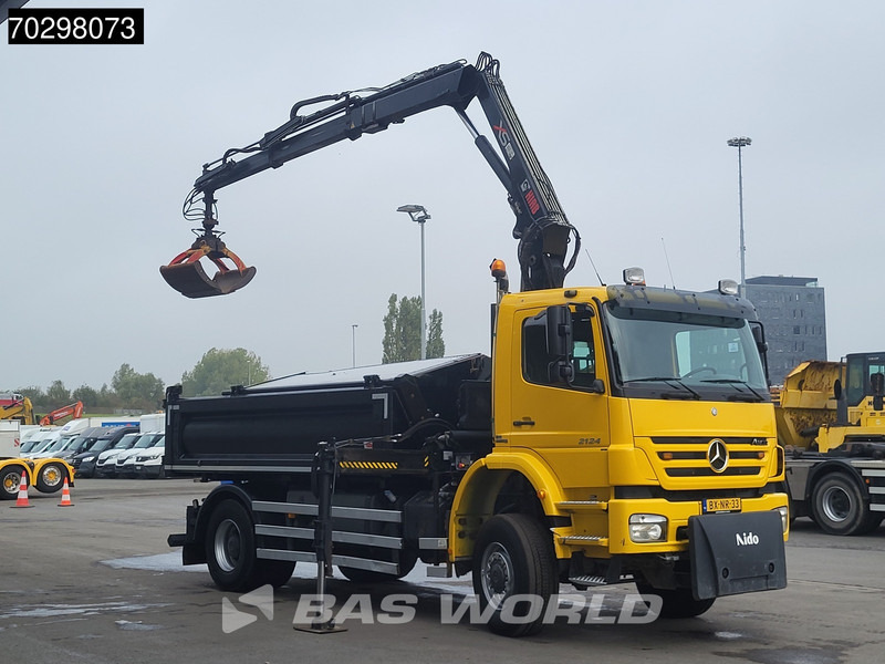 Mercedes-Benz Axor 2124 Axor 4X4 HIAB 122 B-2 HIDUO Crane Tipper Full Steel Big-Axle Euro 5 - Kallurauto, Kraanaga veoauto: pilt 3 Mercedes-Benz Axor 2124 Axor 4X4 HIAB 122 B-2 HIDUO Crane Tipper Full Steel Big-Axle Euro 5 - Kallurauto, Kraanaga veoauto: pilt 3