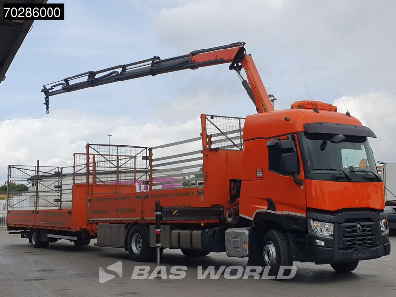 Renault C 380 4X2 Combi Palfinger PK18002-EH Kran Crane Retarder Euro 6 - Madelveok/ Platvormveok, Kraanaga veoauto: pilt 3 Renault C 380 4X2 Combi Palfinger PK18002-EH Kran Crane Retarder Euro 6 - Madelveok/ Platvormveok, Kraanaga veoauto: pilt 3