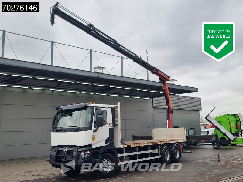 Renault C 380 6X4 Palfinger PK18002-EH C Remote Retarder Euro 6 - Madelveok/ Platvormveok, Kraanaga veoauto: pilt 1 Renault C 380 6X4 Palfinger PK18002-EH C Remote Retarder Euro 6 - Madelveok/ Platvormveok, Kraanaga veoauto: pilt 1