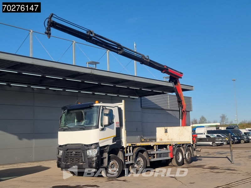 Renault C 380 8X2 Palfinger PK24001K Remote Lenkachse Euro 6 - Madelveok/ Platvormveok, Kraanaga veoauto: pilt 1 Renault C 380 8X2 Palfinger PK24001K Remote Lenkachse Euro 6 - Madelveok/ Platvormveok, Kraanaga veoauto: pilt 1