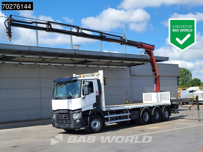 Renault C 380 8X4 Palfinger PK 23001 EH Remote Lift+Lenkachse Euro 6 - Madelveok/ Platvormveok, Kraanaga veoauto: pilt 1 Renault C 380 8X4 Palfinger PK 23001 EH Remote Lift+Lenkachse Euro 6 - Madelveok/ Platvormveok, Kraanaga veoauto: pilt 1