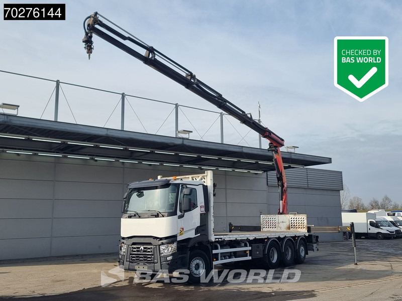Renault C 380 8X4 Palfinger PK 23001 EH Remote Lift+Lenkachse Euro 6 - Madelveok/ Platvormveok, Kraanaga veoauto: pilt 1 Renault C 380 8X4 Palfinger PK 23001 EH Remote Lift+Lenkachse Euro 6 - Madelveok/ Platvormveok, Kraanaga veoauto: pilt 1