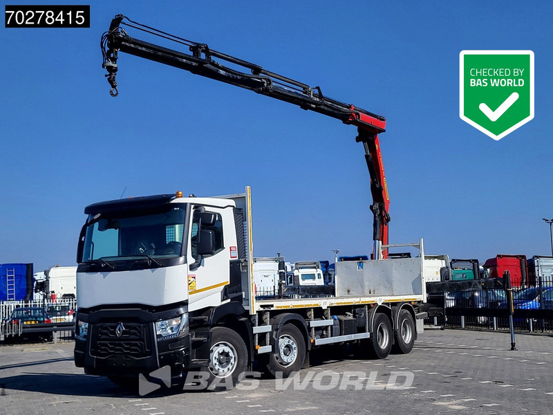 Renault C 430 8X4 Palfinger 22002 EH kran Crane Big-Axle steel suspension Euro 6 - Madelveok/ Platvormveok, Kraanaga veoauto: pilt 1 Renault C 430 8X4 Palfinger 22002 EH kran Crane Big-Axle steel suspension Euro 6 - Madelveok/ Platvormveok, Kraanaga veoauto: pilt 1