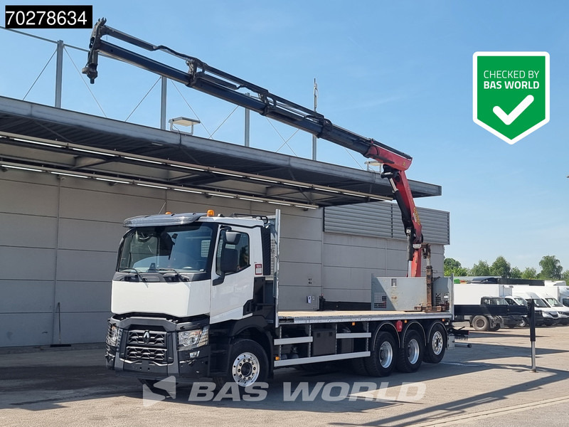Renault C 480 8X4 Palfinger 24.001 SLD5 Kran Crane Lift-Lenkachse Euro 6 - Madelveok/ Platvormveok, Kraanaga veoauto: pilt 1 Renault C 480 8X4 Palfinger 24.001 SLD5 Kran Crane Lift-Lenkachse Euro 6 - Madelveok/ Platvormveok, Kraanaga veoauto: pilt 1