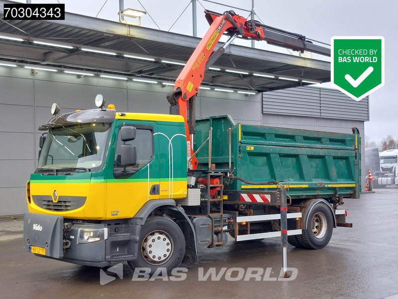 Renault D 280 D 4X2 Palfinger 12t/m Crane Tipper Automatic Euro 5 - Kallurauto, Kraanaga veoauto: pilt 1 Renault D 280 D 4X2 Palfinger 12t/m Crane Tipper Automatic Euro 5 - Kallurauto, Kraanaga veoauto: pilt 1