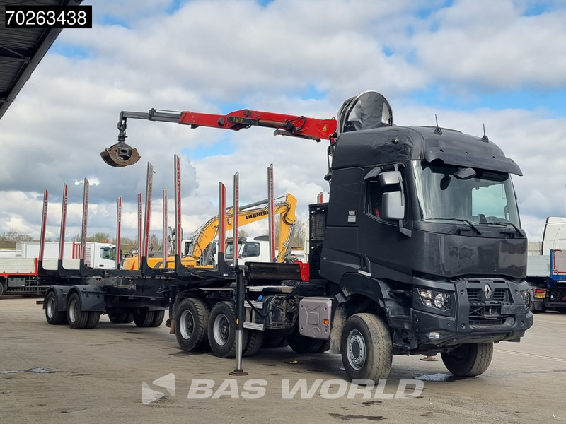 Renault K 520 6X6 Holz Kran Palfinger Q180Z96 6x6 Big-Axle Steelsuspension - Metsaveok, Kraanaga veoauto: pilt 2 Renault K 520 6X6 Holz Kran Palfinger Q180Z96 6x6 Big-Axle Steelsuspension - Metsaveok, Kraanaga veoauto: pilt 2