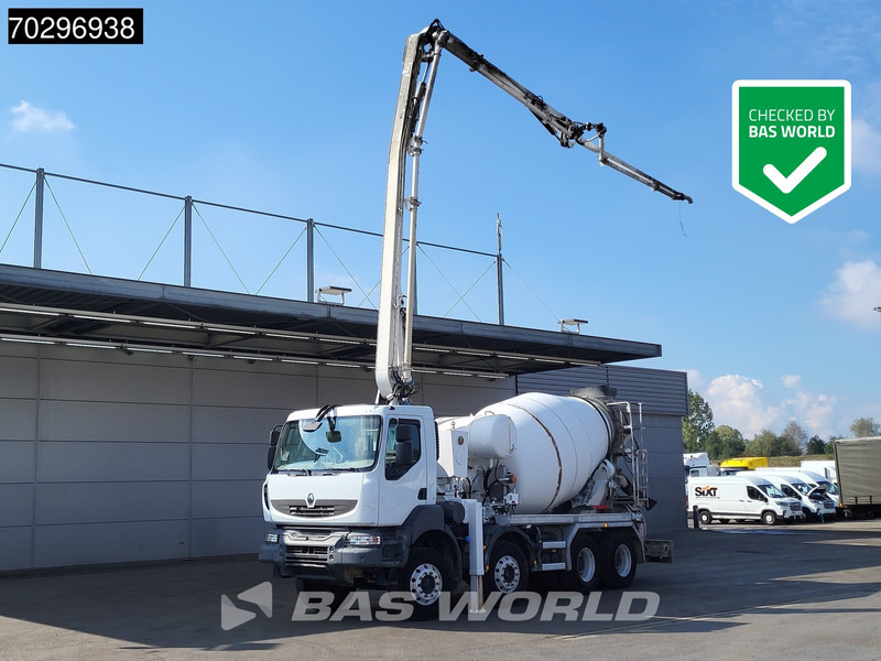 Renault Kerax 410 8X4 Mecbo PUMI 24 Mtr 7m3 mixer Automatic Euro 4 - Betoonipump: pilt 1 Renault Kerax 410 8X4 Mecbo PUMI 24 Mtr 7m3 mixer Automatic Euro 4 - Betoonipump: pilt 1