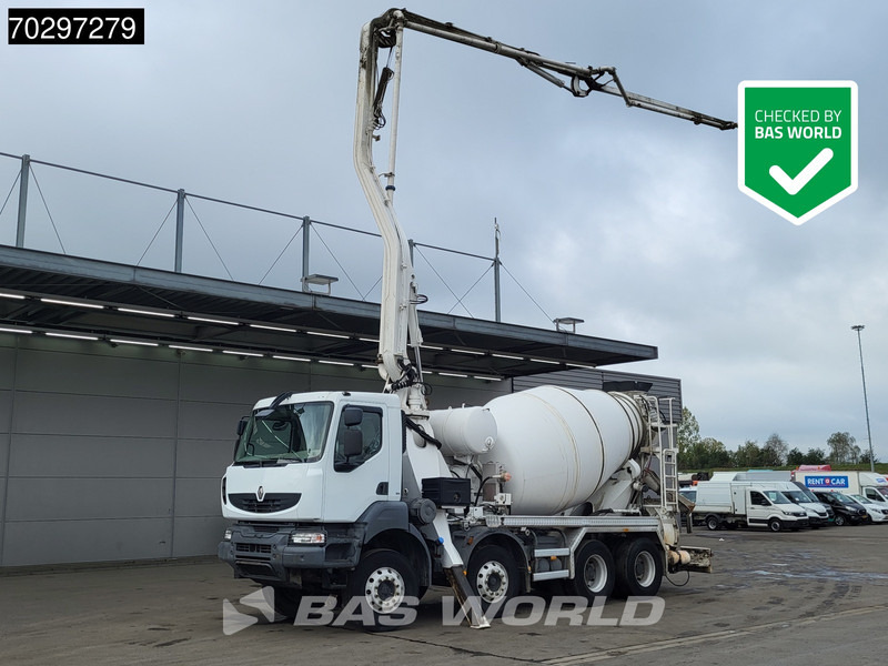 Renault Kerax 8X4 Mecbo M3-23/100-BZ Pomp+Mixer Big-Axle Steelsuspension Euro 5 - Autobetoonisegisti: pilt 1 Renault Kerax 8X4 Mecbo M3-23/100-BZ Pomp+Mixer Big-Axle Steelsuspension Euro 5 - Autobetoonisegisti: pilt 1
