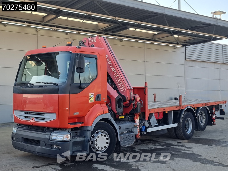 Madelveok/ Platvormveok, Kraanaga veoauto Renault Premium 420 6X2 Fassi F450AXP.22 Kran Crane Lift-axle Manual Euro 3: pilt 12
