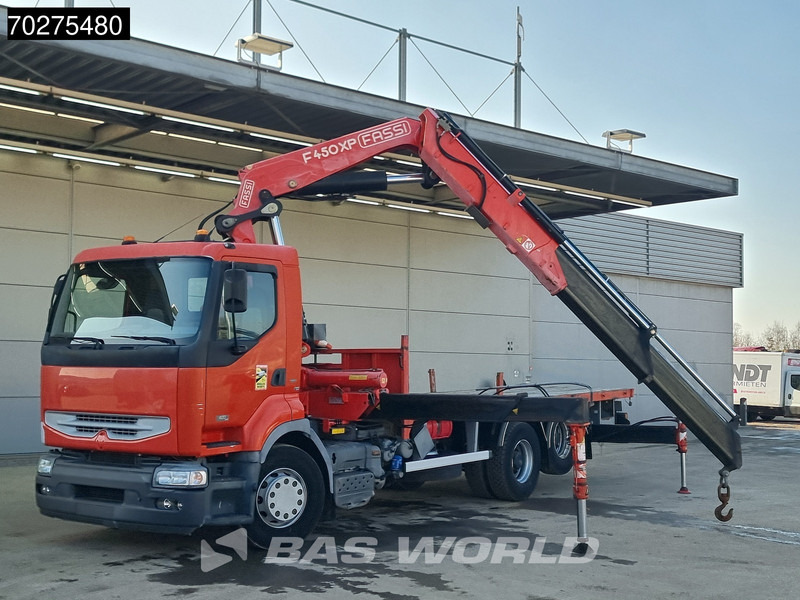 Madelveok/ Platvormveok, Kraanaga veoauto Renault Premium 420 6X2 Fassi F450AXP.22 Kran Crane Lift-axle Manual Euro 3: pilt 7