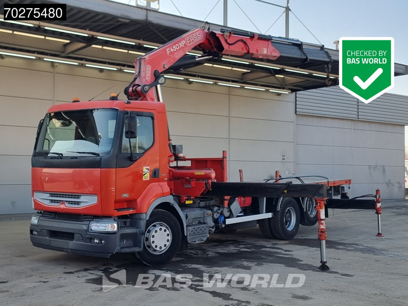 Renault Premium 420 6X2 Fassi F450AXP.22 Kran Crane Lift-axle Manual Euro 3 - Madelveok/ Platvormveok, Kraanaga veoauto: pilt 1 Renault Premium 420 6X2 Fassi F450AXP.22 Kran Crane Lift-axle Manual Euro 3 - Madelveok/ Platvormveok, Kraanaga veoauto: pilt 1