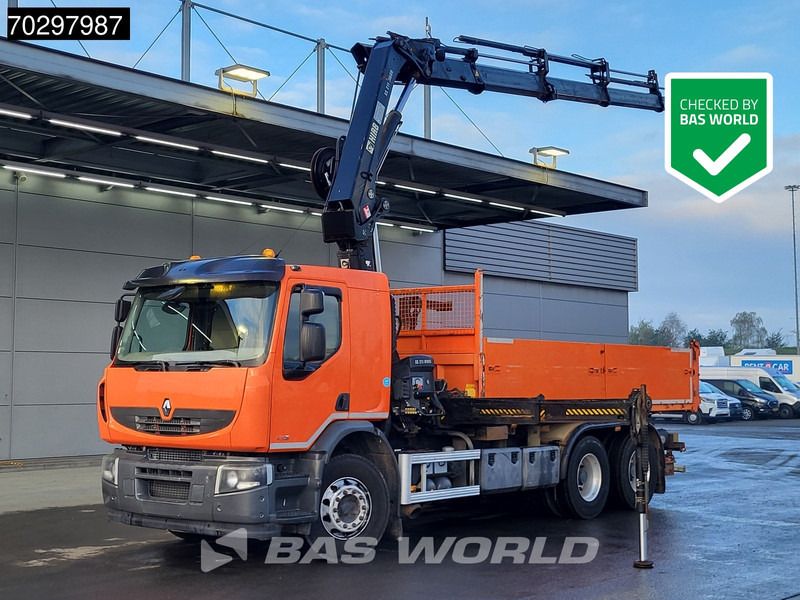 Renault Premium 430 Lander 6X4 10m3 Atelier Tipper RC HIAB 211 EP-4 Crane Big-Axle Euro 5 - Kallurauto, Kraanaga veoauto: pilt 1 Renault Premium 430 Lander 6X4 10m3 Atelier Tipper RC HIAB 211 EP-4 Crane Big-Axle Euro 5 - Kallurauto, Kraanaga veoauto: pilt 1