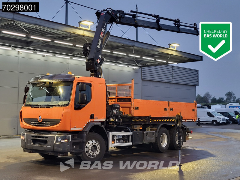 Renault Premium 430 Lander 6X4 HIAB 211 EP-4 Crane Tipper Big-Axle Automatic Euro 5 - Kallurauto, Kraanaga veoauto: pilt 1 Renault Premium 430 Lander 6X4 HIAB 211 EP-4 Crane Tipper Big-Axle Automatic Euro 5 - Kallurauto, Kraanaga veoauto: pilt 1