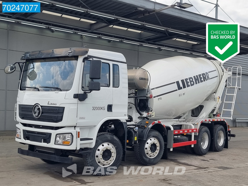 SHACMAN L3000 8X4 NEW 8m3 Liebherr Mixer Big Axle Steel suspension - Autobetoonisegisti: pilt 1 SHACMAN L3000 8X4 NEW 8m3 Liebherr Mixer Big Axle Steel suspension - Autobetoonisegisti: pilt 1