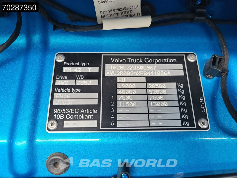 Sadulveok Volvo FH16 650 4X2 XL Retarder Full-Air VDS I-ParkCool Leather Alcoa's: pilt 18
