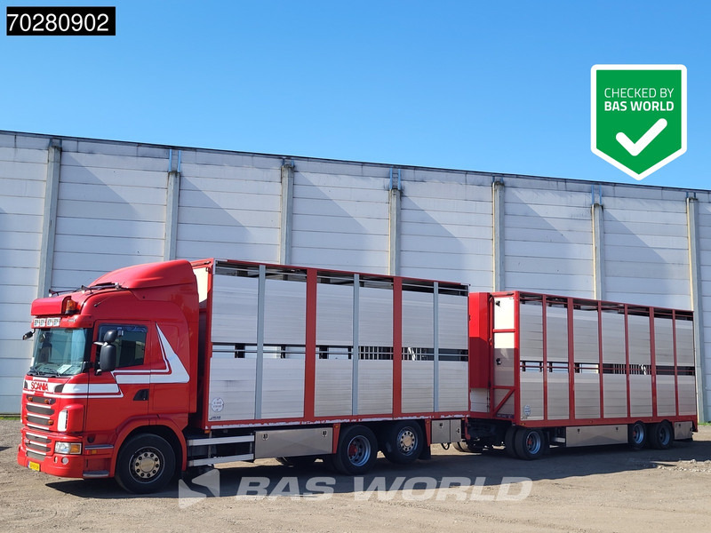 Scania G420 6X2 Cattle transport combi Liftable floor Lift-Asche Euro 5 - Kasti veoauto: pilt 1 Scania G420 6X2 Cattle transport combi Liftable floor Lift-Asche Euro 5 - Kasti veoauto: pilt 1