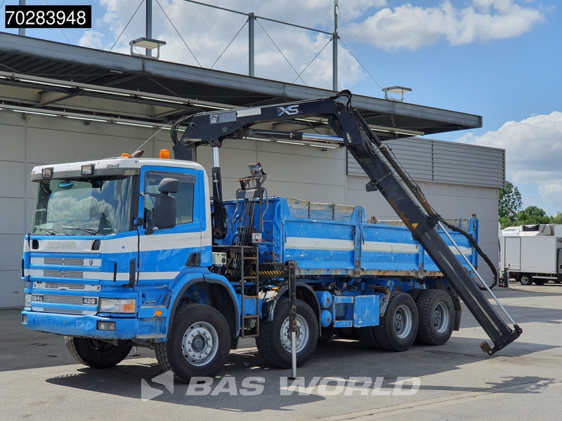 Scania G420 8X4 15m3 tipper Hiab 144 Crane Steelsuspension Manual Big-Axle Euro 3 - Kallurauto, Kraanaga veoauto: pilt 5 Scania G420 8X4 15m3 tipper Hiab 144 Crane Steelsuspension Manual Big-Axle Euro 3 - Kallurauto, Kraanaga veoauto: pilt 5