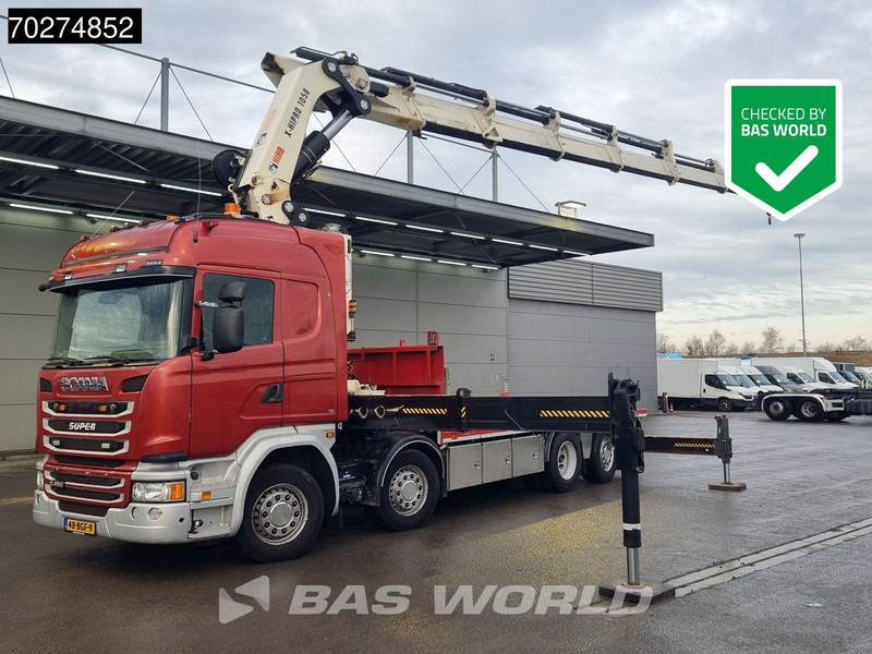 Scania G450 8X2 NL-Truck Hiab X-HIPRO 1058EP-6 Kran Front stab Retarder Euro 6 - Madelveok/ Platvormveok, Kraanaga veoauto: pilt 1 Scania G450 8X2 NL-Truck Hiab X-HIPRO 1058EP-6 Kran Front stab Retarder Euro 6 - Madelveok/ Platvormveok, Kraanaga veoauto: pilt 1