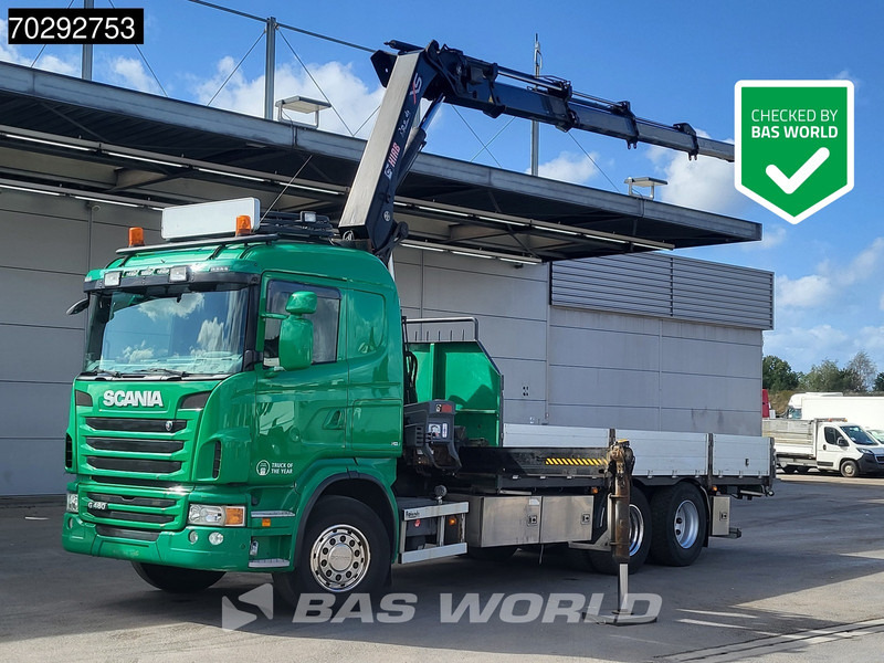 Scania G480 G 6X2 Hiab 244 EP-5 HIDUO Kran Crane Retarder Lift-Axle Euro 5 - Madelveok/ Platvormveok, Kraanaga veoauto: pilt 1 Scania G480 G 6X2 Hiab 244 EP-5 HIDUO Kran Crane Retarder Lift-Axle Euro 5 - Madelveok/ Platvormveok, Kraanaga veoauto: pilt 1