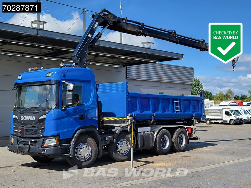 Scania G500 8X4 Hiab X-HIDUO 228 E-3 Crane Retarder Big-Axle Josset Menguy Tipper 14m3 Euro 6 - Kallurauto, Kraanaga veoauto: pilt 1 Scania G500 8X4 Hiab X-HIDUO 228 E-3 Crane Retarder Big-Axle Josset Menguy Tipper 14m3 Euro 6 - Kallurauto, Kraanaga veoauto: pilt 1
