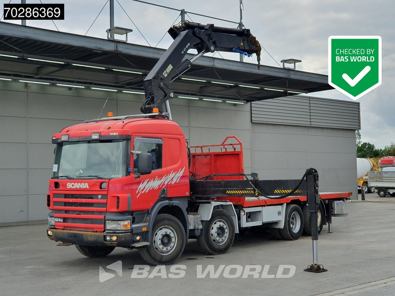 Scania P124 P 8X2 HIAB 477EP-5 HIPRO 2013 year Kran Crane Lift Axle Manual Euro 2 - Madelveok/ Platvormveok, Kraanaga veoauto: pilt 1 Scania P124 P 8X2 HIAB 477EP-5 HIPRO 2013 year Kran Crane Lift Axle Manual Euro 2 - Madelveok/ Platvormveok, Kraanaga veoauto: pilt 1