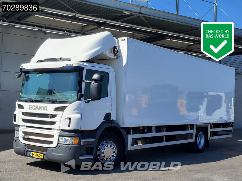 Scania P250 P 4X2 NL-Truck FRIGOBLOCK FK13SL 2000kg Ladebordwand Automatic Euro 6 - Külmutiga veoauto: pilt 1 Scania P250 P 4X2 NL-Truck FRIGOBLOCK FK13SL 2000kg Ladebordwand Automatic Euro 6 - Külmutiga veoauto: pilt 1