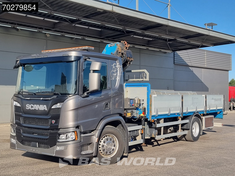Madelveok/ Platvormveok, Kraanaga veoauto Scania P280 4X2 HMF 1420K-RC Kran Crane Automatic Euro 6: pilt 10