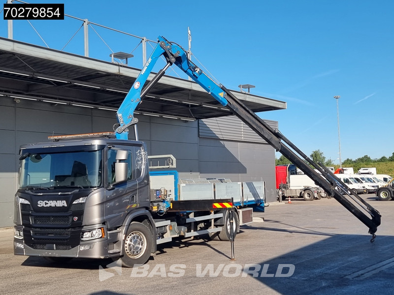 Madelveok/ Platvormveok, Kraanaga veoauto Scania P280 4X2 HMF 1420K-RC Kran Crane Automatic Euro 6: pilt 5