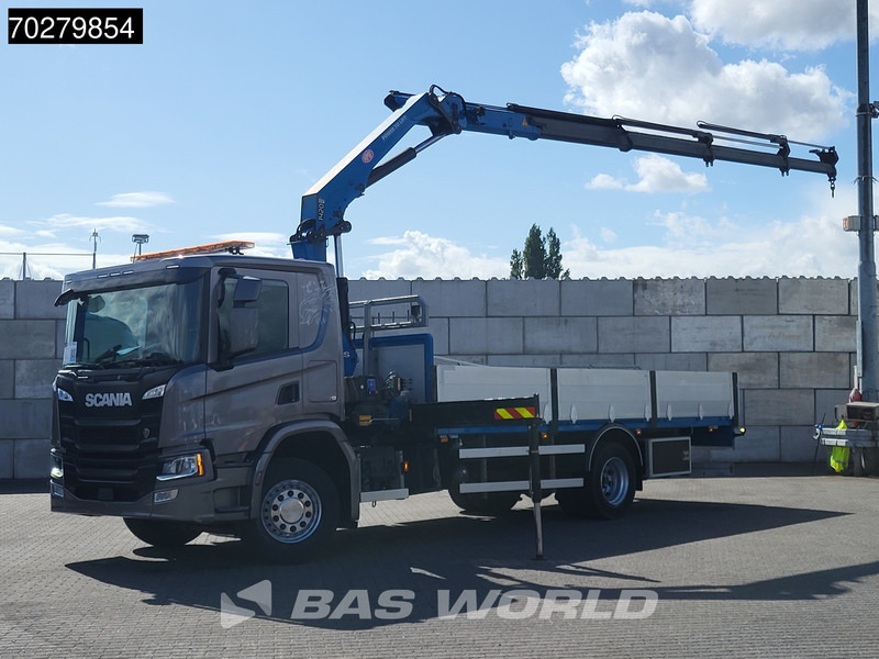 Scania P280 4X2 HMF 1420K-RC Kran Crane Automatic Euro 6 - Madelveok/ Platvormveok, Kraanaga veoauto: pilt 1 Scania P280 4X2 HMF 1420K-RC Kran Crane Automatic Euro 6 - Madelveok/ Platvormveok, Kraanaga veoauto: pilt 1