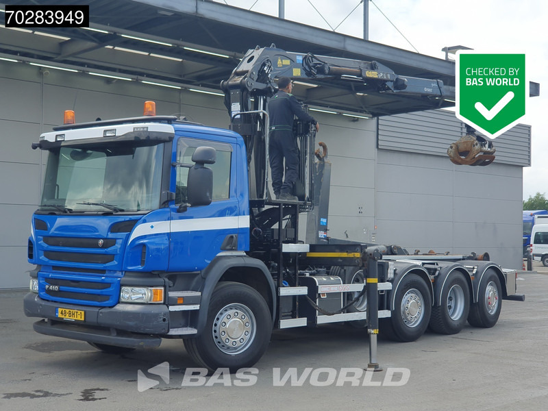Scania P410 8X2 NL-Truck Palfinger Q150Z Crane 30T VDL hooklift Lift-Lenkachse Euro 6 - Konkstõstukiga veoauto, Kraanaga veoauto: pilt 1 Scania P410 8X2 NL-Truck Palfinger Q150Z Crane 30T VDL hooklift Lift-Lenkachse Euro 6 - Konkstõstukiga veoauto, Kraanaga veoauto: pilt 1