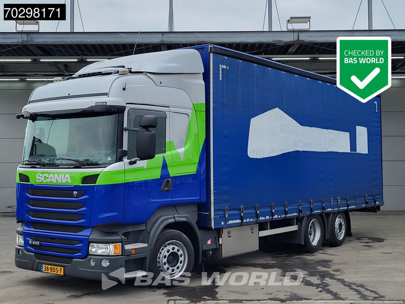 Scania R410 R 6X2 NL-Truck Curtainsider Lift+steering axle Automatic Euro 6 - Tent veoauto: pilt 1 Scania R410 R 6X2 NL-Truck Curtainsider Lift+steering axle Automatic Euro 6 - Tent veoauto: pilt 1