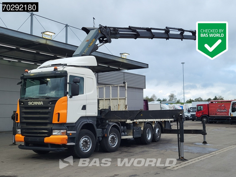 Scania R420 8X2 Palfinger PK74002 Kran Crane Retarder Lift-Steering Axle Euro 4 - Madelveok/ Platvormveok, Kraanaga veoauto: pilt 1 Scania R420 8X2 Palfinger PK74002 Kran Crane Retarder Lift-Steering Axle Euro 4 - Madelveok/ Platvormveok, Kraanaga veoauto: pilt 1