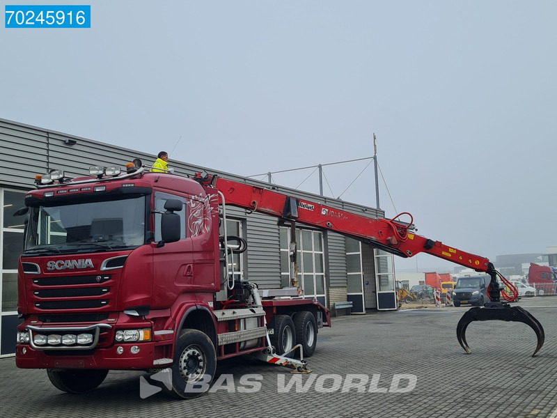 Scania R580 6X4 3-Pedals Jonsered J28505 83 Crane Kran Steel-suspension Retarder Euro 6 - Metsaveok, Kraanaga veoauto: pilt 5 Scania R580 6X4 3-Pedals Jonsered J28505 83 Crane Kran Steel-suspension Retarder Euro 6 - Metsaveok, Kraanaga veoauto: pilt 5