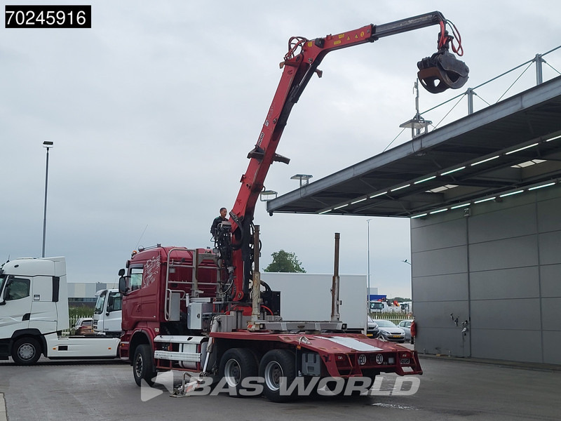 Scania R580 6X4 3-Pedals Jonsered J28505 83 Crane Kran Steel-suspension Retarder Euro 6 - Metsaveok, Kraanaga veoauto: pilt 2 Scania R580 6X4 3-Pedals Jonsered J28505 83 Crane Kran Steel-suspension Retarder Euro 6 - Metsaveok, Kraanaga veoauto: pilt 2