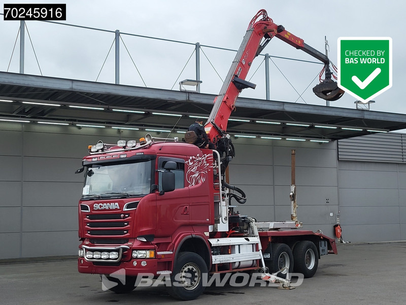 Scania R580 6X4 3-Pedals Jonsered J28505 83 Crane Kran Steel-suspension Retarder Euro 6 - Metsaveok, Kraanaga veoauto: pilt 1 Scania R580 6X4 3-Pedals Jonsered J28505 83 Crane Kran Steel-suspension Retarder Euro 6 - Metsaveok, Kraanaga veoauto: pilt 1