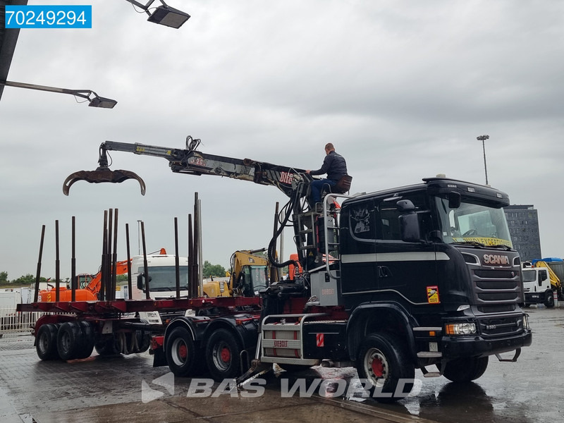 Scania R580 6X4 Holz Kran Diebolt D28 Full-Steell Extentable Trailer - Metsaveok, Kraanaga veoauto: pilt 2 Scania R580 6X4 Holz Kran Diebolt D28 Full-Steell Extentable Trailer - Metsaveok, Kraanaga veoauto: pilt 2