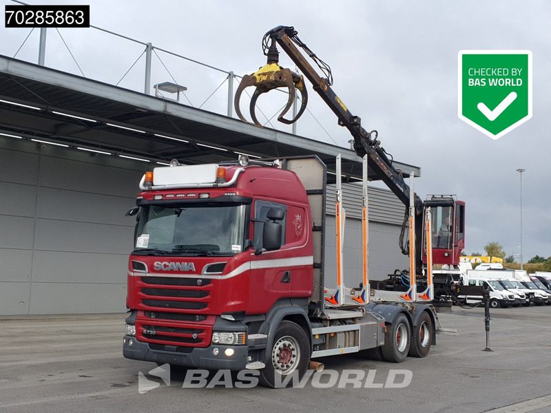 Scania R730 R 6X4 HIAB F108S 79 Crane Retarder Xenon BigAxle Loglift Automatic ACC Euro 6 - Metsaveok, Kraanaga veoauto: pilt 1 Scania R730 R 6X4 HIAB F108S 79 Crane Retarder Xenon BigAxle Loglift Automatic ACC Euro 6 - Metsaveok, Kraanaga veoauto: pilt 1