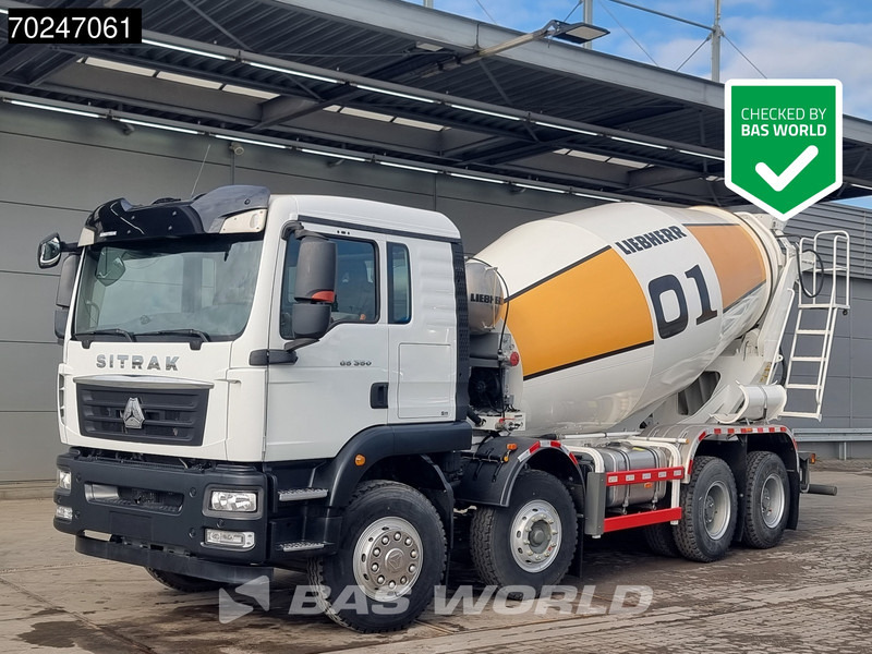 Sitrak G5 350 8X4 NEW! 8m3 Liebherr Mixer Big-Axle Steel Suspension - Autobetoonisegisti: pilt 1 Sitrak G5 350 8X4 NEW! 8m3 Liebherr Mixer Big-Axle Steel Suspension - Autobetoonisegisti: pilt 1