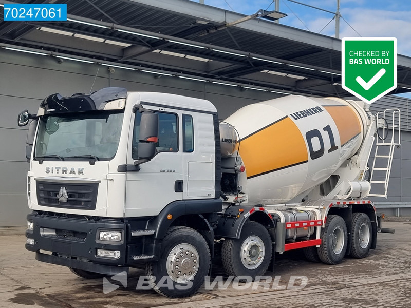 Sitrak G5 350 8X4 NEW! 8m3 Liebherr Mixer Big-Axle Steel Suspension - Autobetoonisegisti: pilt 1 Sitrak G5 350 8X4 NEW! 8m3 Liebherr Mixer Big-Axle Steel Suspension - Autobetoonisegisti: pilt 1