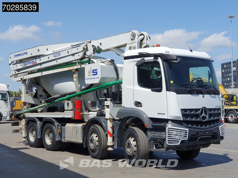 Veoauto Mercedes-Benz Arocs 3243 8X4 Sermac Twinstar 4Z28 PUMI 9m3 Steelsuspension Big-Axle Euro 6: pilt 8