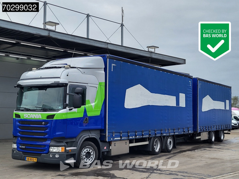 Scania R410 R 6X2 NL-Combi Curtainsides Lift+steering axle Automatic Euro 6 - Veoauto: pilt 1 Scania R410 R 6X2 NL-Combi Curtainsides Lift+steering axle Automatic Euro 6 - Veoauto: pilt 1