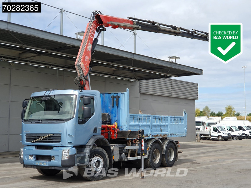 Volvo FE 280 904 6X4 Fassi F215/235AXP26 Crane 10m3 tipper Big-Axle Manual Euro 4 - Kallurauto, Kraanaga veoauto: pilt 1 Volvo FE 280 904 6X4 Fassi F215/235AXP26 Crane 10m3 tipper Big-Axle Manual Euro 4 - Kallurauto, Kraanaga veoauto: pilt 1
