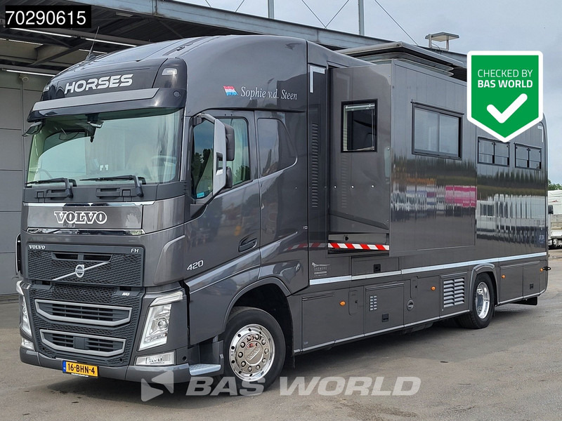 Volvo FH 420 FH 4X2 NL-Truck STX Horse truck + Living 4 Horses Navi ACC Euro 6 - Hobuseauto: pilt 1 Volvo FH 420 FH 4X2 NL-Truck STX Horse truck + Living 4 Horses Navi ACC Euro 6 - Hobuseauto: pilt 1
