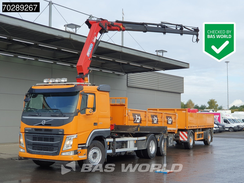 Volvo FM 420 6X2 Combi HMF 2120 K 4 Crane Kran Lift+lenkasche Euro 6 - Kallurauto, Kraanaga veoauto: pilt 1 Volvo FM 420 6X2 Combi HMF 2120 K 4 Crane Kran Lift+lenkasche Euro 6 - Kallurauto, Kraanaga veoauto: pilt 1